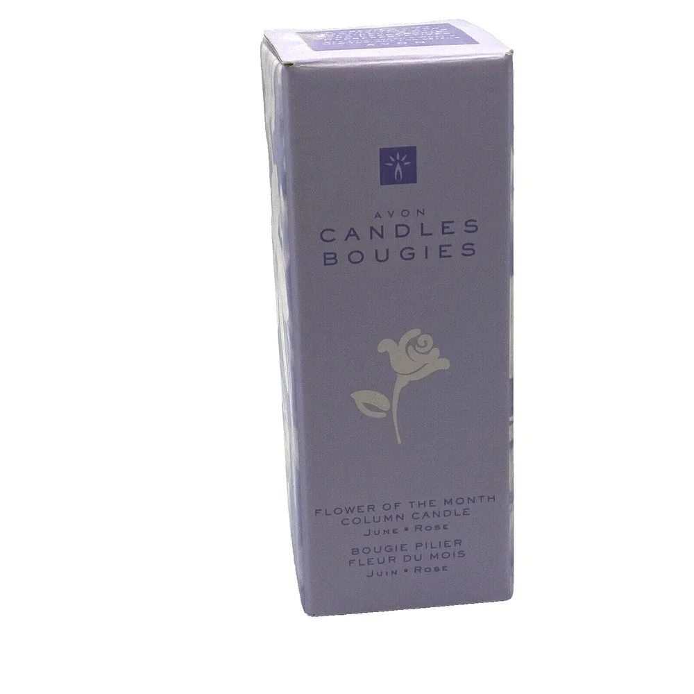 Avon Candles Bougies Flower Of The Month June Rose NIB 2000